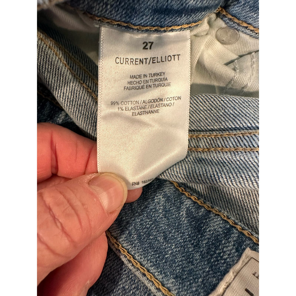 Current/Elliott Original Boyfriend Jeans in Sunny D Size 27 - Picture 8 of 11